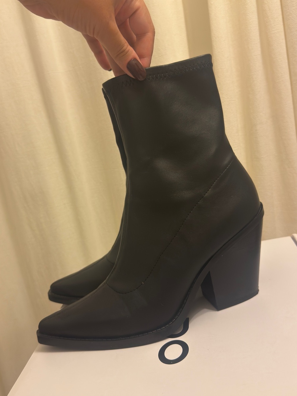 ALDO Bamboo black ankle boots